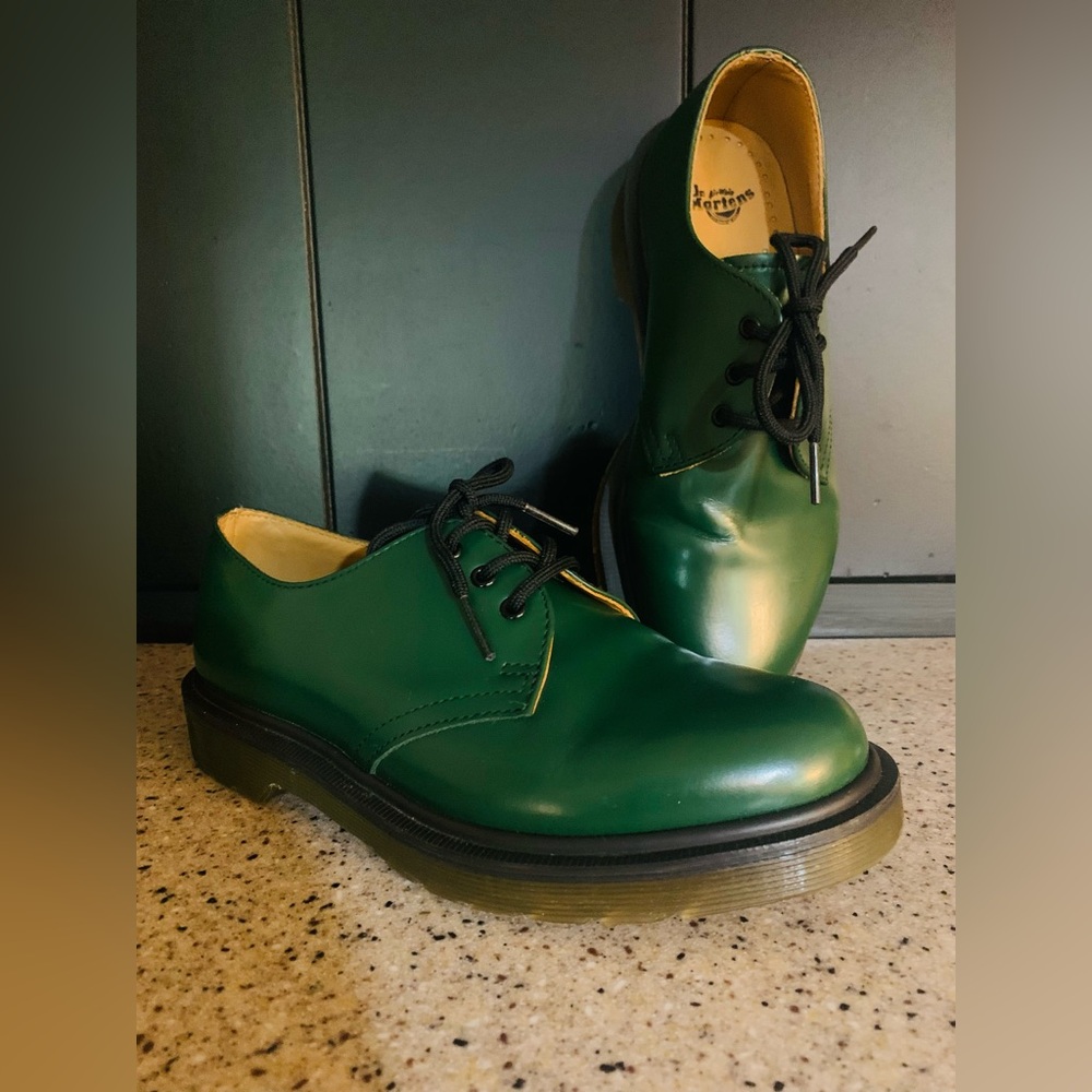 Dr Martens 1461 smooth Oxford, green